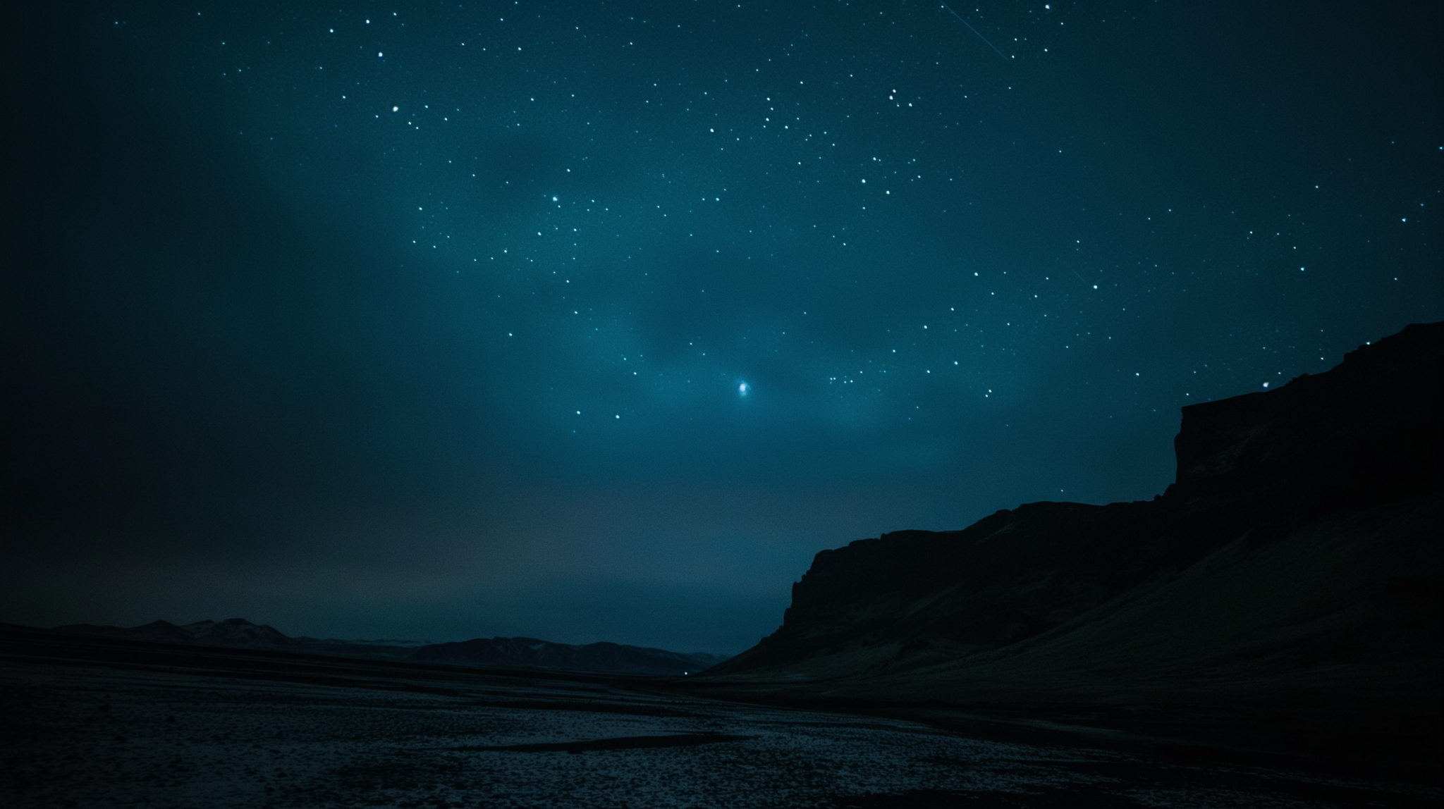 Iceland starry night background